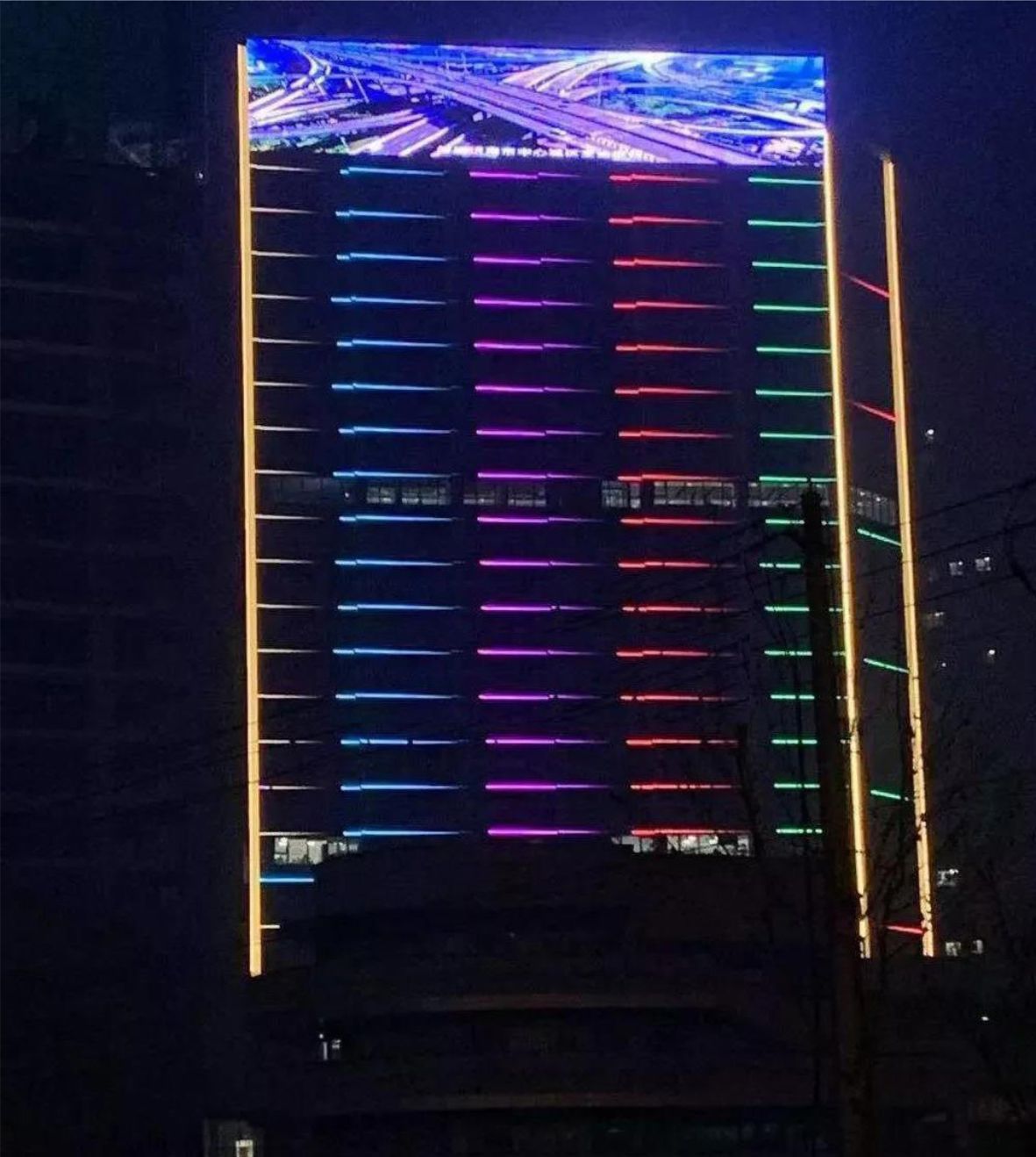 智慧灯光秀竣工拍摄